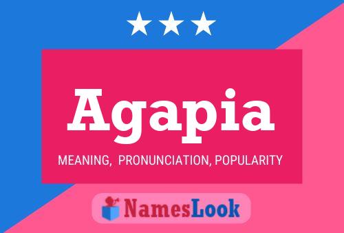 Agapia Name Poster