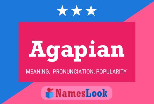 Agapian Name Poster