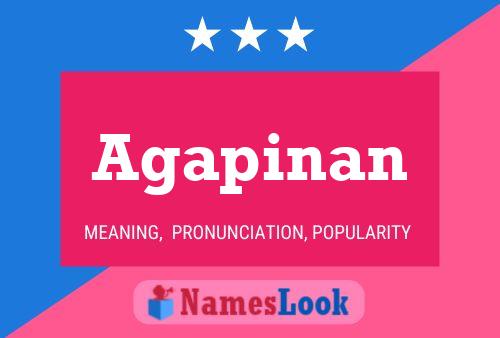 Agapinan Name Poster