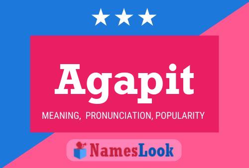 Agapit Name Poster