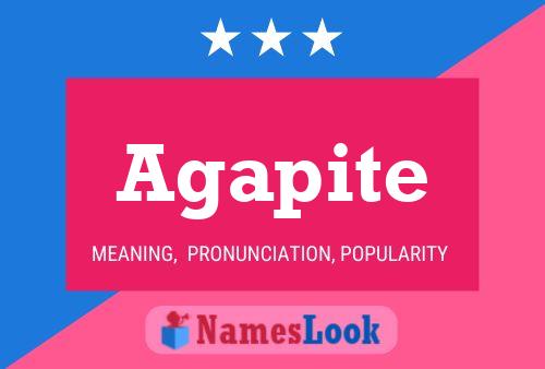 Agapite Name Poster