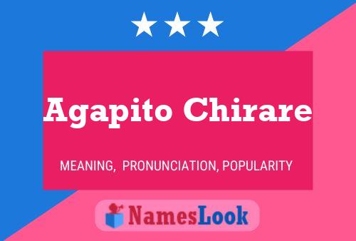 Agapito Chirare Name Poster