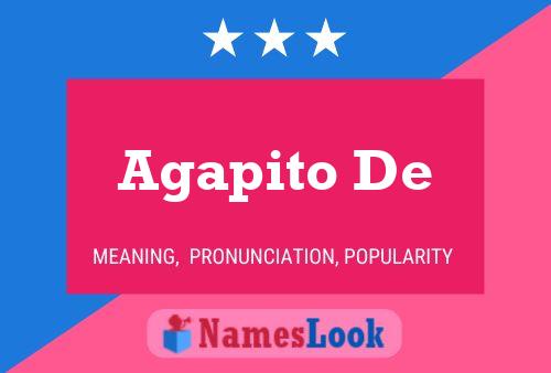 Agapito De Name Poster