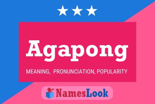 Agapong Name Poster