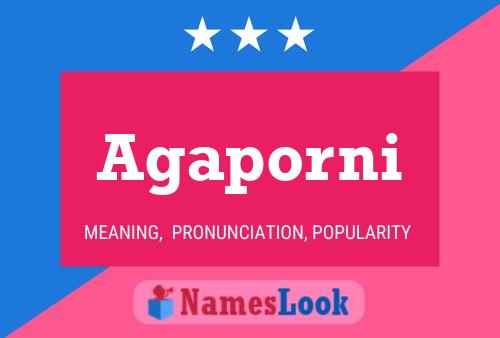 Agaporni Name Poster