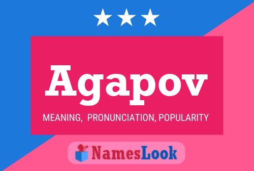 Agapov Name Poster