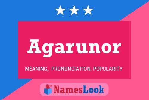 Agarunor Name Poster