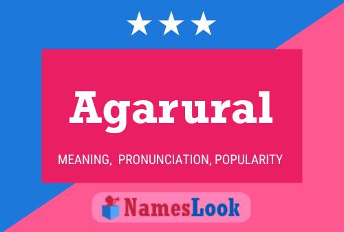 Agarural Name Poster