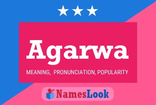 Agarwa Name Poster