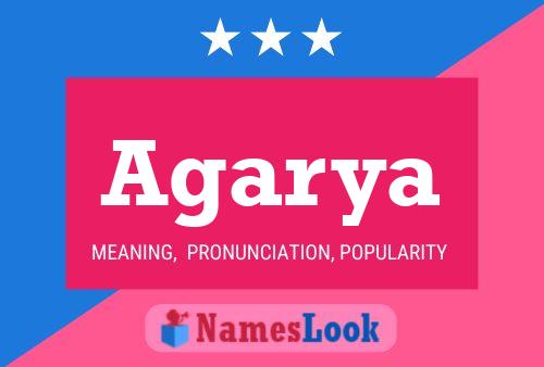 Agarya Name Poster