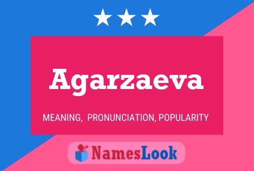 Agarzaeva Name Poster