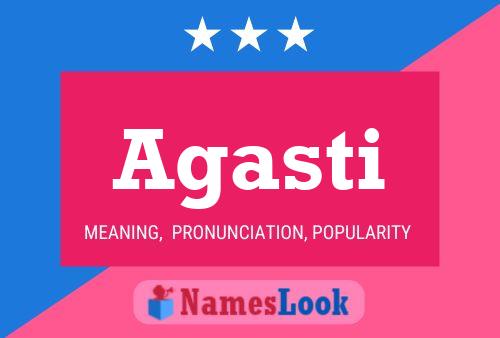 Agasti Name Poster