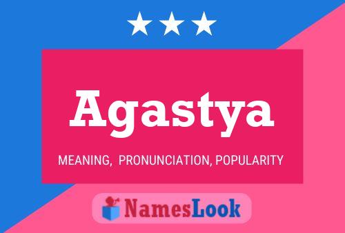 Agastya Name Poster