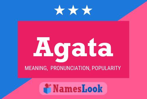 Agata Name Poster