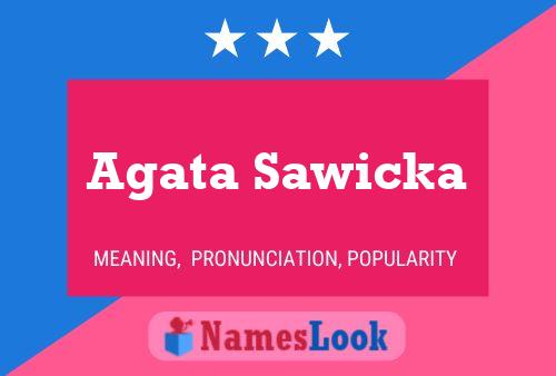 Agata Sawicka Name Poster