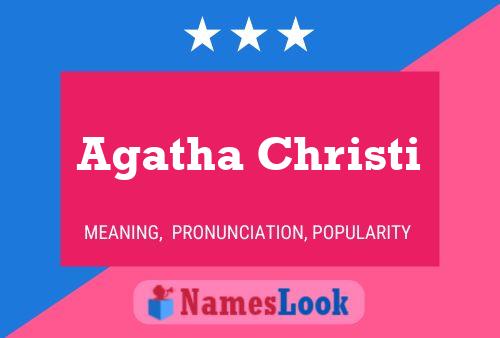 Agatha Christi Name Poster