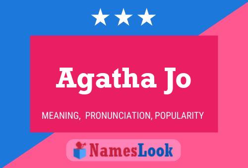 Agatha Jo Name Poster