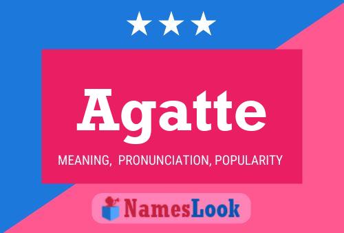 Agatte Name Poster