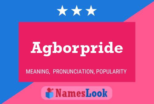 Agborpride Name Poster