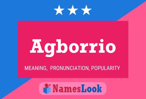 Agborrio Name Poster