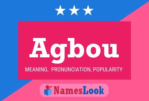 Agbou Name Poster