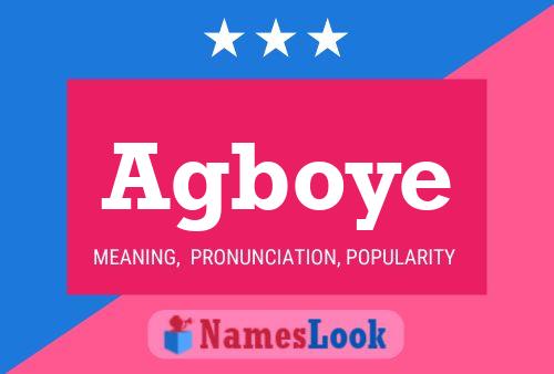 Agboye Name Poster