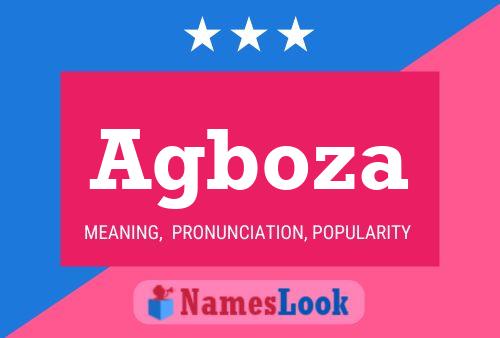 Agboza Name Poster