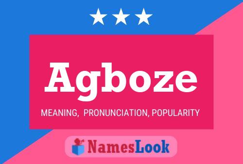 Agboze Name Poster