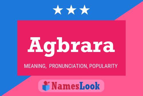 Agbrara Name Poster