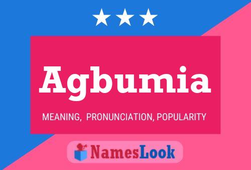 Agbumia Name Poster