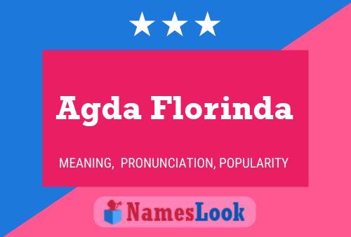 Agda Florinda Name Poster