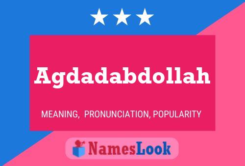 Agdadabdollah Name Poster