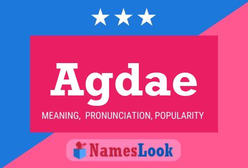 Agdae Name Poster