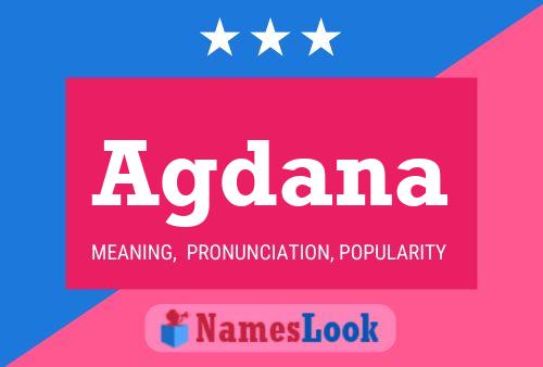 Agdana Name Poster