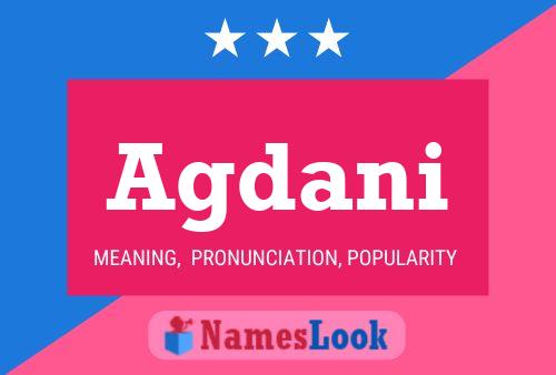 Agdani Name Poster