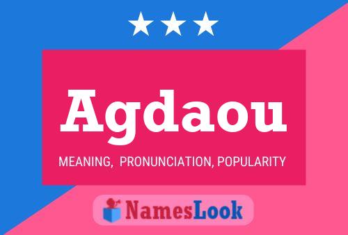 Agdaou Name Poster