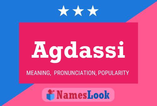 Agdassi Name Poster