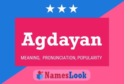 Agdayan Name Poster