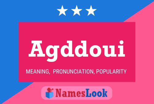 Agddoui Name Poster