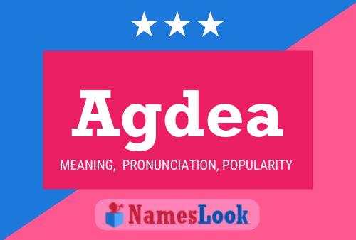 Agdea Name Poster