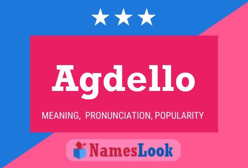 Agdello Name Poster