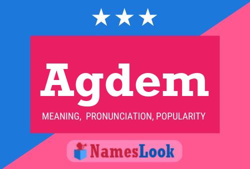 Agdem Name Poster