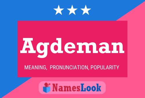 Agdeman Name Poster