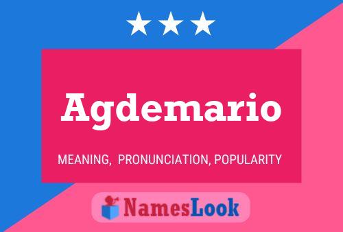 Agdemario Name Poster