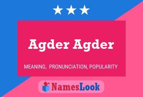 Agder Agder Name Poster