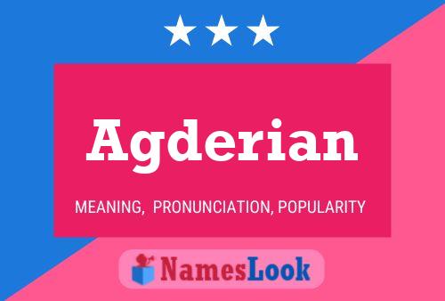 Agderian Name Poster