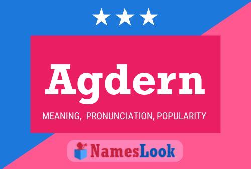 Agdern Name Poster