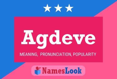 Agdeve Name Poster