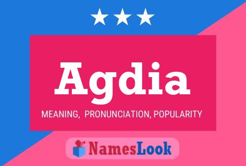 Agdia Name Poster