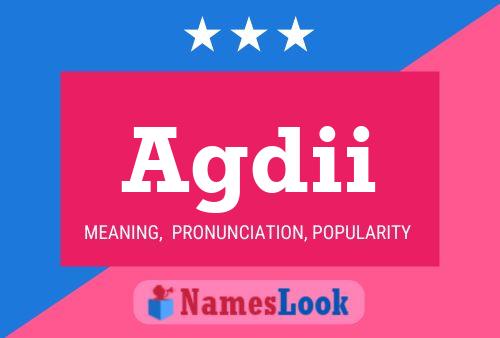 Agdii Name Poster